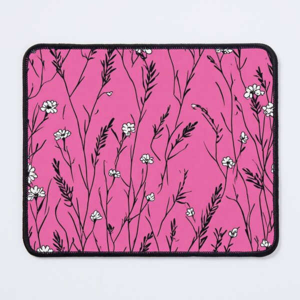 Item preview, Vibrant Hot Pink Wild Grass and Meadow Pattern designed and sold by thepixelcloset.
