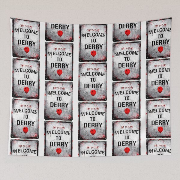Item preview, Welcome To Derry Horror Sign Fan Art  Inspired By Stephen King Universe designed and sold by dirhjdom.