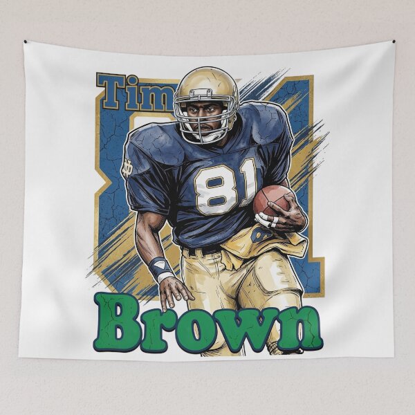 Item preview, Retro Tim Brown 81 - South Bend Football Legend designed and sold by Thogan0416.