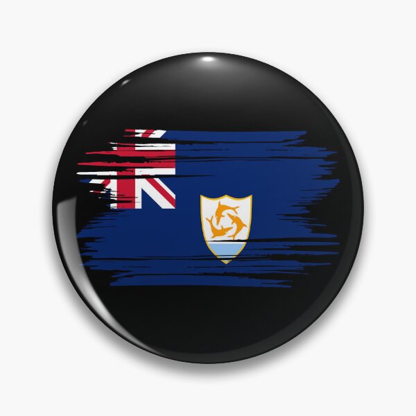Item preview, Distressed Anguilla Flag AI designed and sold by shitpostee.