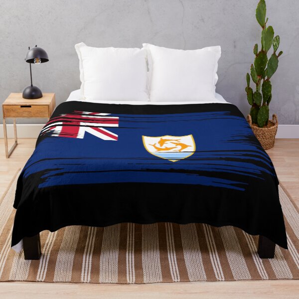 Item preview, Distressed Anguilla Flag AI designed and sold by shitpostee.