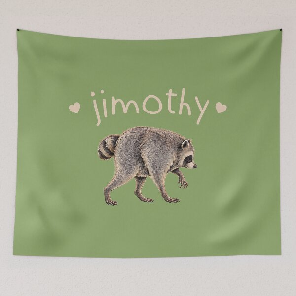 Item preview, Retro Viral Raccoon Meme Jimothy designed and sold by ArleneRowe.