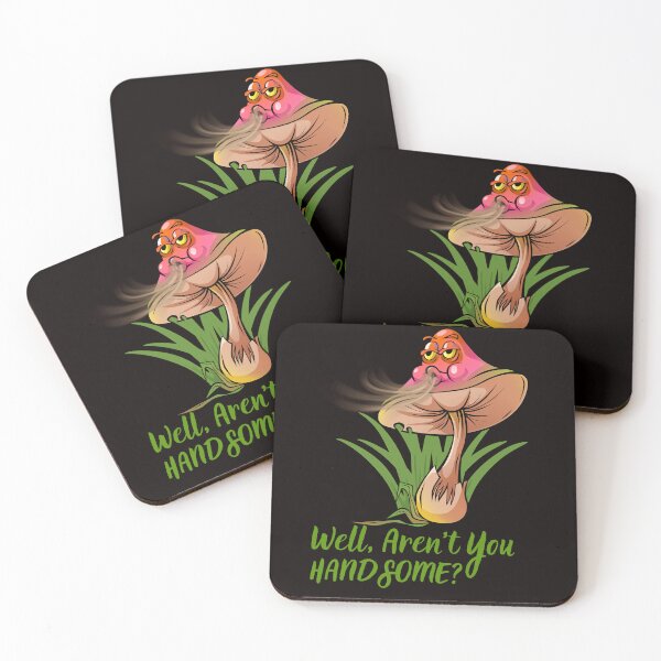 Item preview, How Are You Handsome? Funny Grumpy Mushroom Cartoon designed and sold by Tadeusz1.