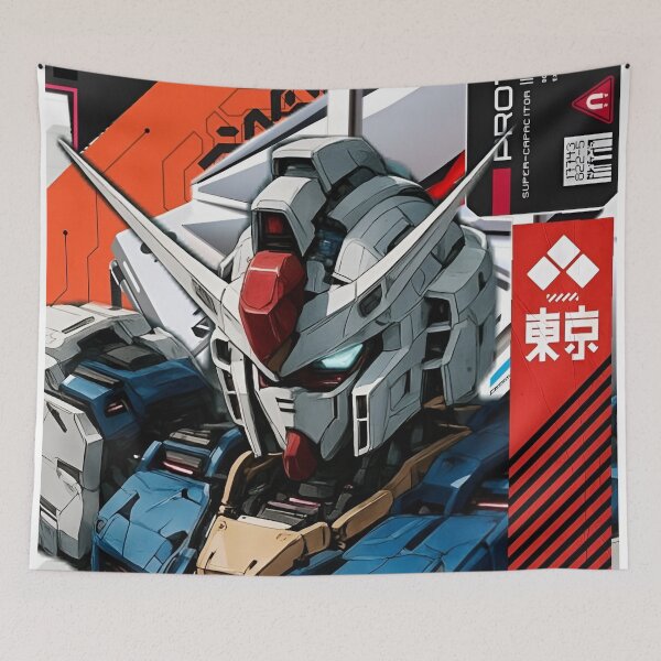 Item preview, Gundam Aerial Rebuild | Mobile Suit Gundam: The Witch from Mercury | Anime Mecha Portrait Art designed and sold by Dyan4.