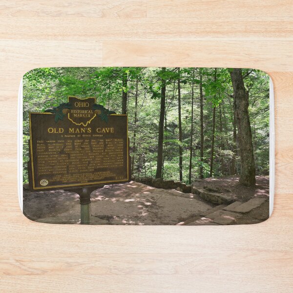 Item preview, Old Man's Cave Trail Sign Hocking Hills Ohio designed and sold by LisaWootenPhoto.