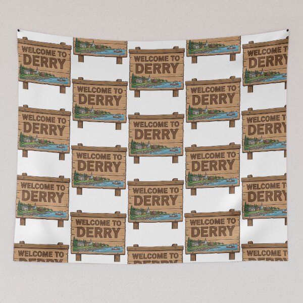 Item preview, Welcome To Derry Horror Town Sign Poster designed and sold by dirhjdom.