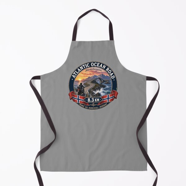 Item preview, Atlantic Ocean Road Norway Atlanterhavsvegen Sticker TShirt 06 designed and sold by OuterShellUK.