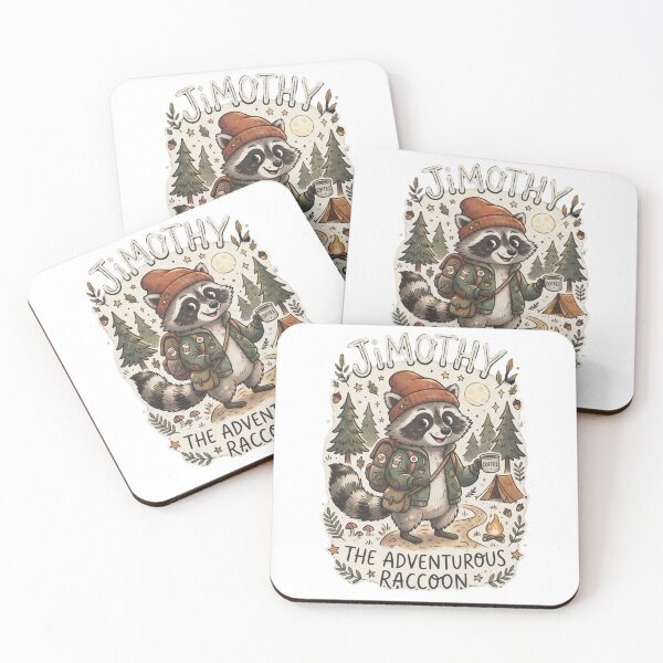 Item preview, Jimothy the Craftsman Raccoon Art | Coffee and Crafts Studio Raccoon Design designed and sold by Art Wave Studio.