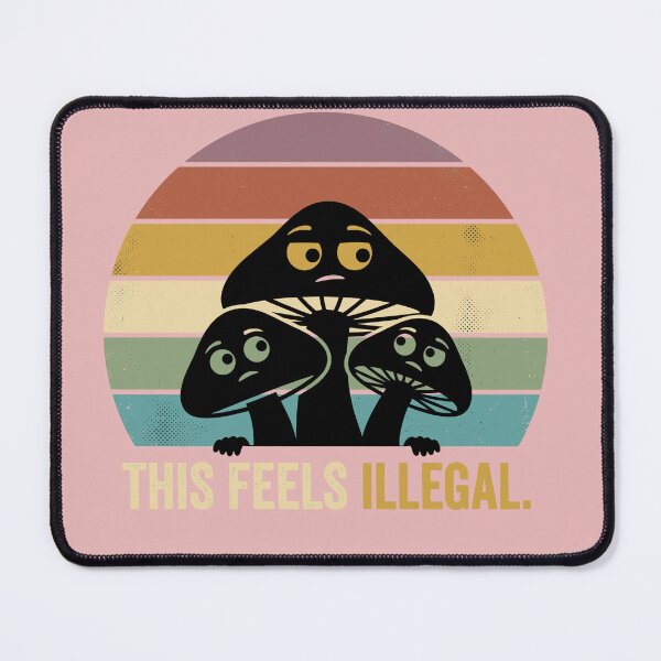 Item preview, Funny Illegal Mushroom Vintage Retro Design designed and sold by GlobuddyStore.