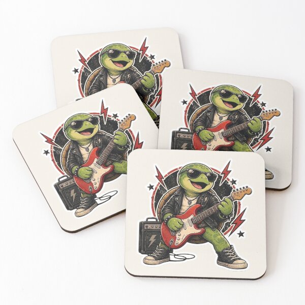 Item preview, Rockstar Turtle Electric Guitar designed and sold by Safe Haven Pets.