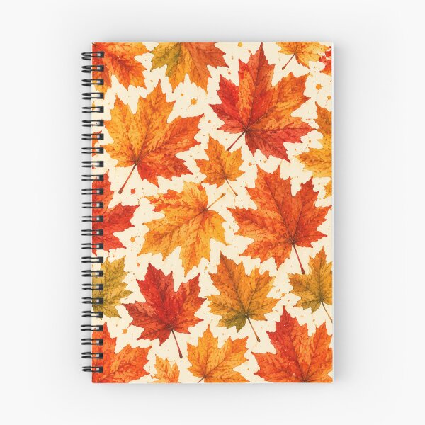 Item preview, Autumn Maple Leaves Pattern | Fall Orange Red Leaf Nature Design designed and sold by DreamPixelPrint.