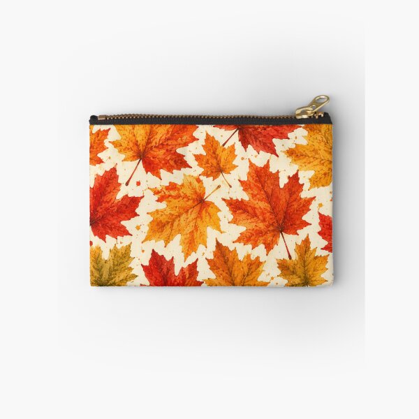 Item preview, Autumn Maple Leaves Pattern | Fall Orange Red Leaf Nature Design designed and sold by DreamPixelPrint.