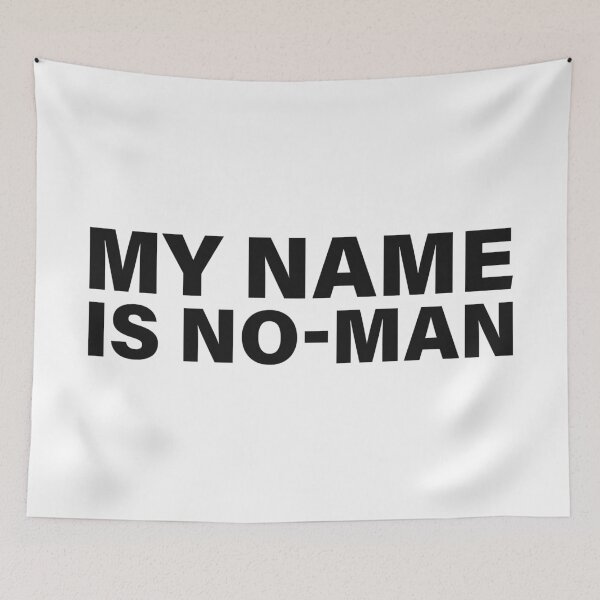 Item preview, My Name Is No-Man — The Odyssey Quote (White Version) designed and sold by LiteraryRelics.