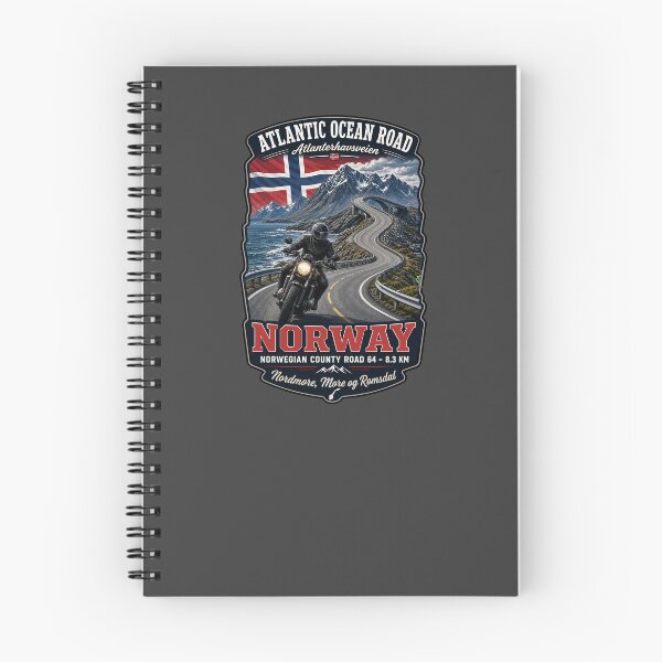 Item preview, Atlantic Ocean Road Norway Atlanterhavsvegen Sticker TShirt 08 designed and sold by OuterShellUK.