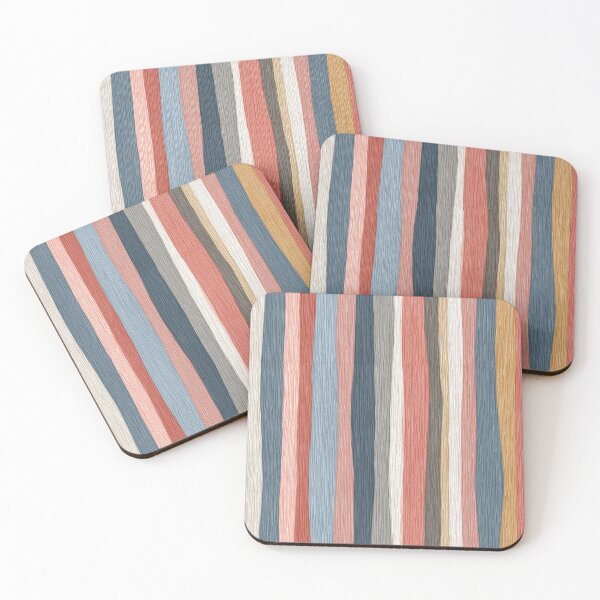 Item preview, Boho Watercolor Stripes Pattern | Seamless Warm Neutral Vertical Stripe Design designed and sold by LinaDesign Store.