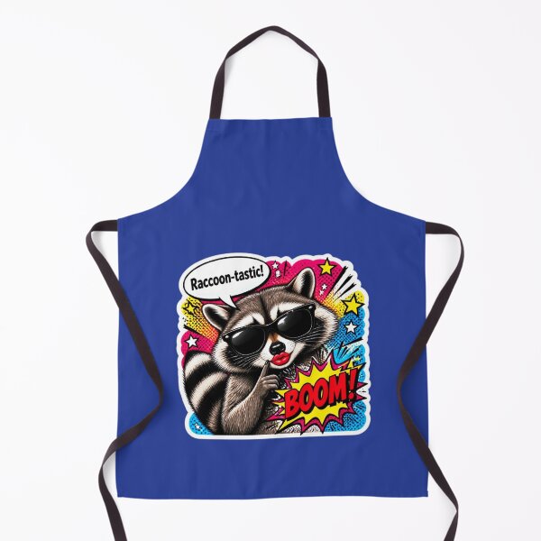 Aperçu de l'œuvre Pop Art Raton Laveur Cool "Raccoon-tastic" avec Lunettes de Soleil créée et vendue par Natalia-Vlad.