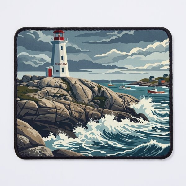 Item preview, Peggy's Cove Nova Scotia Travel Art Poster designed and sold by greatlakesimage.
