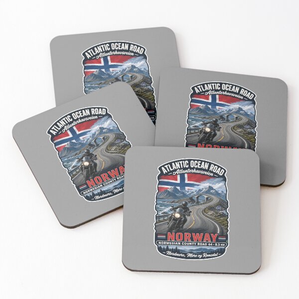 Item preview, Atlantic Ocean Road Norway Atlanterhavsvegen Sticker TShirt 09 designed and sold by OuterShellUK.
