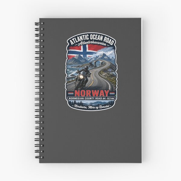 Item preview, Atlantic Ocean Road Norway Atlanterhavsvegen Sticker TShirt 09 designed and sold by OuterShellUK.