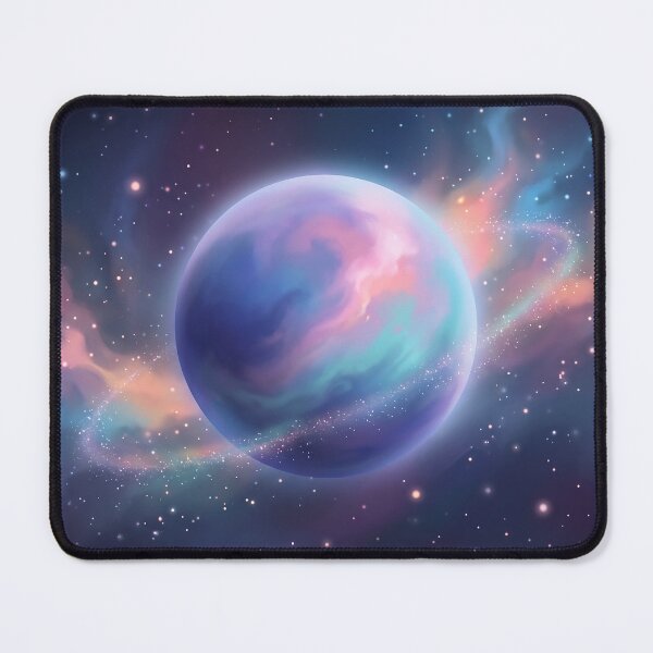 Item preview, Vibrant Pastel Glowing Galaxy Planet designed and sold by Neural Dream.