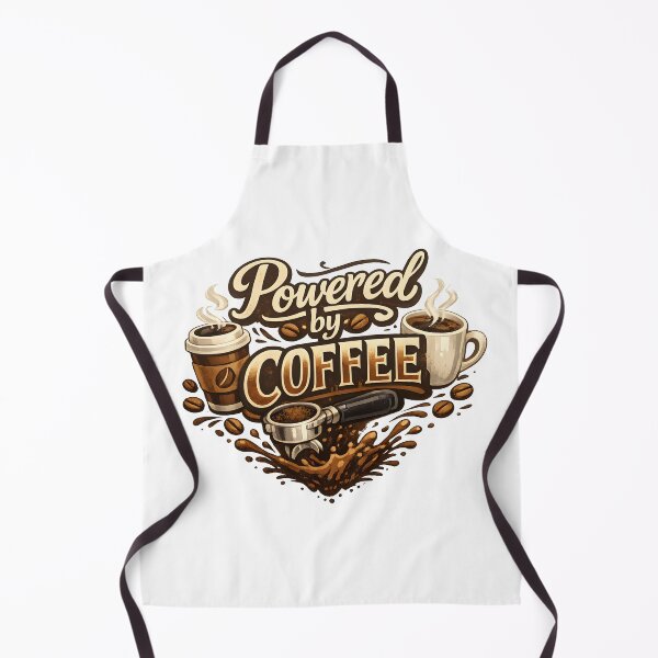 Item preview, powered by coffee designed and sold by Black-White-art.