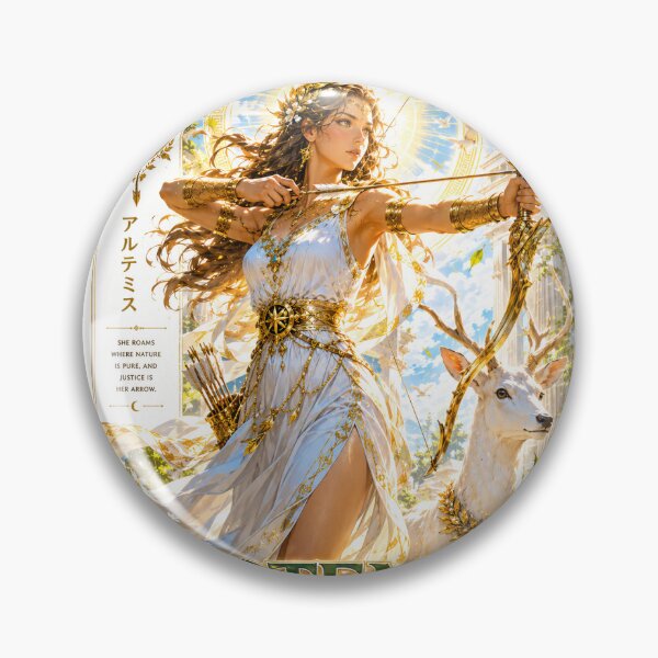 Item preview, Artemis – Goddess of the Hunt | Greek Gods Collection #06 | Mythology Fantasy Art Poster | Divine Archer | Slay The Time designed and sold by SLAYTHESPACE.