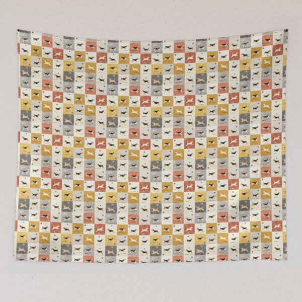 Item preview, The Playful Hound Checkerboard designed and sold by TJ Art and Camera.