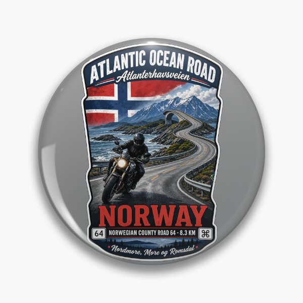 Item preview, Atlantic Ocean Road Norway Atlanterhavsvegen Sticker TShirt 10 designed and sold by OuterShellUK.