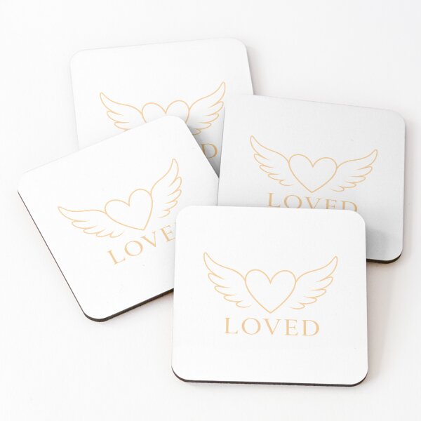Item preview, Loved Angel Wings Heart | Minimalist Inspirational Design designed and sold by CalmMandala.