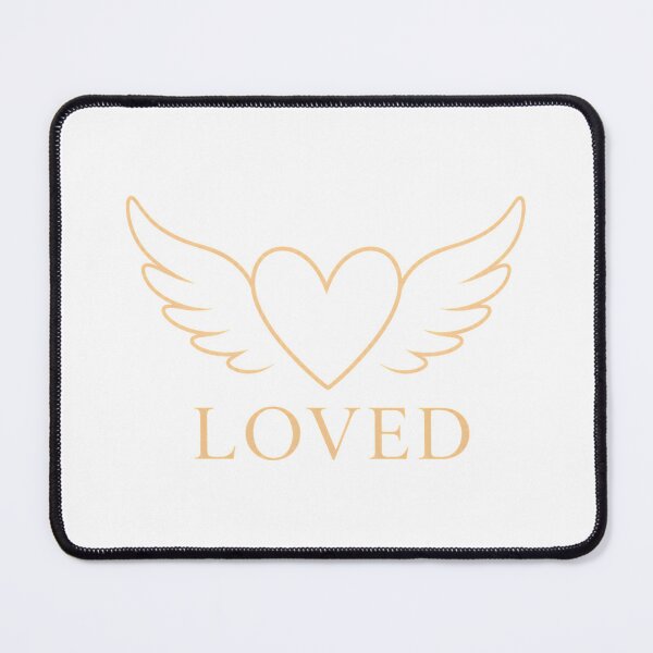 Item preview, Loved Angel Wings Heart | Minimalist Inspirational Design designed and sold by CalmMandala.