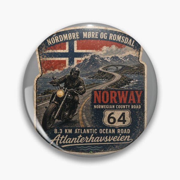 Item preview, Atlantic Ocean Road Norway Atlanterhavsvegen Sticker TShirt 11 designed and sold by OuterShellUK.