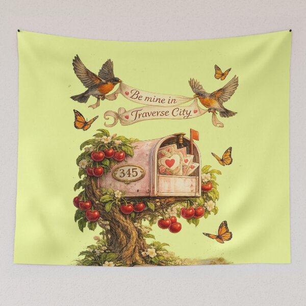 Item preview, Traverse City Valentine | Cherry Country Art designed and sold by FreshWaterWares.