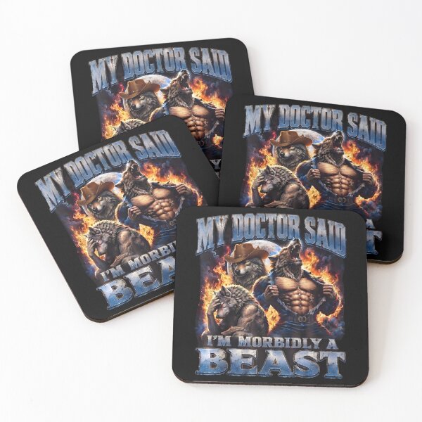 Item preview, My Doctor Said I'm Morbidly A Beast Funny Werewolf Meme designed and sold by PabloHaney.