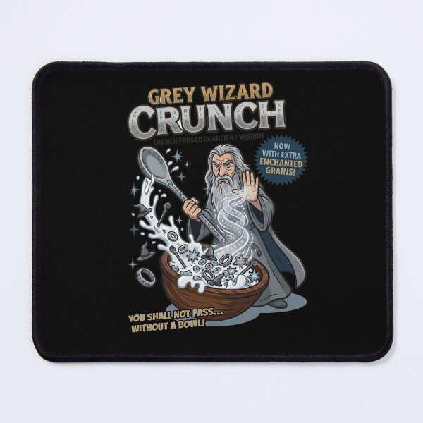 Item preview, Grey Wizard Crunch | Ancient Wisdom Breakfast Cereal | Funny Fantasy Mashup designed and sold by VoglR.