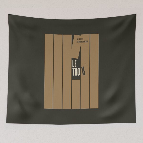 Item preview, Le Trou Poster | Minimalist Tribute to Jacques Becker | French Cinema Art designed and sold by MORKINO POSTERS.