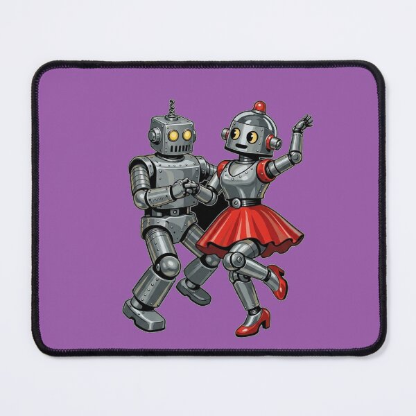 Item preview, Retro Robot Couple Dancing designed and sold by LegendQuarter.