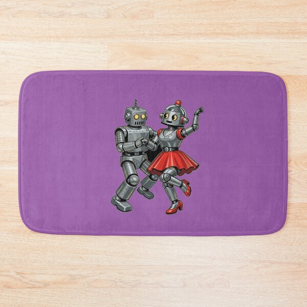 Item preview, Retro Robot Couple Dancing designed and sold by LegendQuarter.