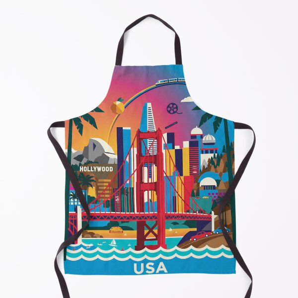 Item preview, Retro California Skyline Poster designed and sold by Aminlazir.