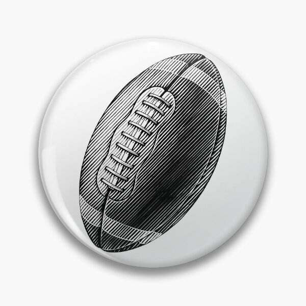 Item preview, Vintage Black American Football Line Art designed and sold by pattern-archive.