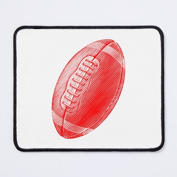 Item preview, Vintage Red American Football Line Art designed and sold by pattern-archive.