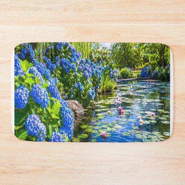 Item preview, Blue Hydrangea Pond Garden designed and sold by CyndiEpps.