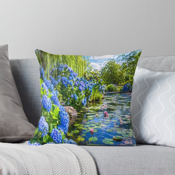 Item preview, Blue Hydrangea Pond Garden designed and sold by CyndiEpps.