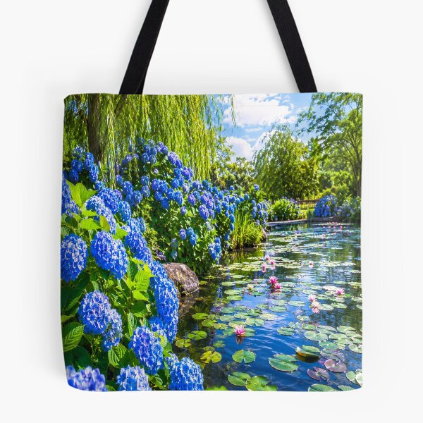 Item preview, Blue Hydrangea Pond Garden designed and sold by CyndiEpps.