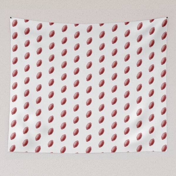 Item preview, Vintage Dark Red American Football Line Art designed and sold by pattern-archive.