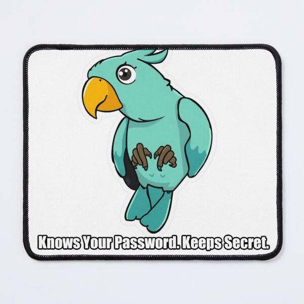 Item preview, Parrot - Knows Your Password Keeps Secret - Funny Parrot Gift designed and sold by pawdrops.
