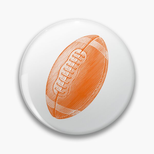 Item preview, Vintage Orange American Football Line Art designed and sold by pattern-archive.