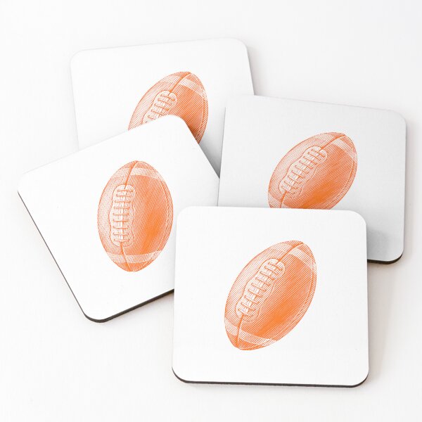 Item preview, Vintage Orange American Football Line Art designed and sold by pattern-archive.