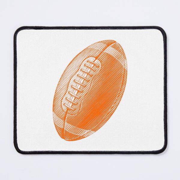 Item preview, Vintage Orange American Football Line Art designed and sold by pattern-archive.