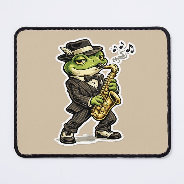Artikelvorschau, Smooth-Jazz-Frosch entworfen und verkauft von Safe Haven Pets.