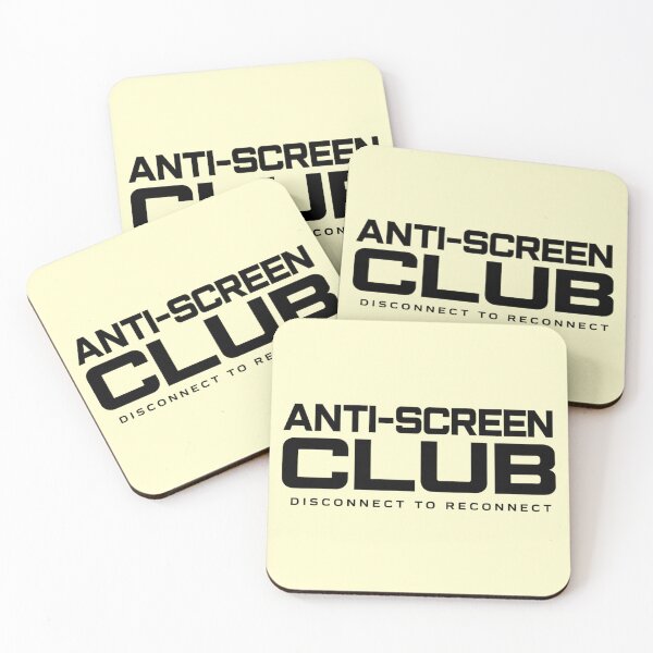 Item preview, Anti-Screen Club Disconnect to Reconnect Minimalist Manifesto for Light Products designed and sold by Anyshca.